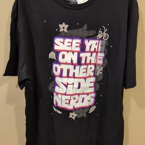 Stranger Things Black Tshirt. Men's Size 2XL